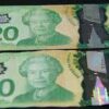 $20 Canadian banknotes